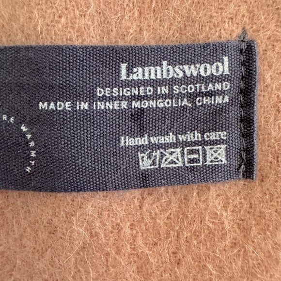 NWOT The Tartan Blanket Co. Lambswool Scarf – Terracotta - Picture 2 of 5